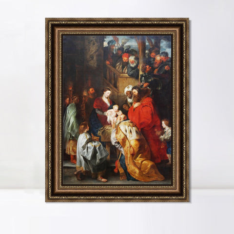 INVIN ART Framed Canvas Art Giclee Print Series#060 by Peter Paul Rubens Wall Art Living Room Home Office Decorations