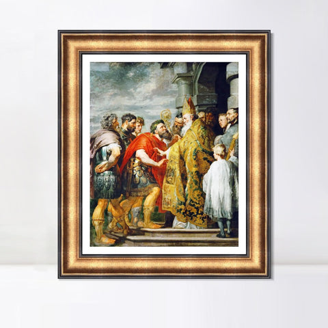 INVIN ART Framed Canvas Art Giclee Print Series#062 by Peter Paul Rubens Wall Art Living Room Home Office Decorations