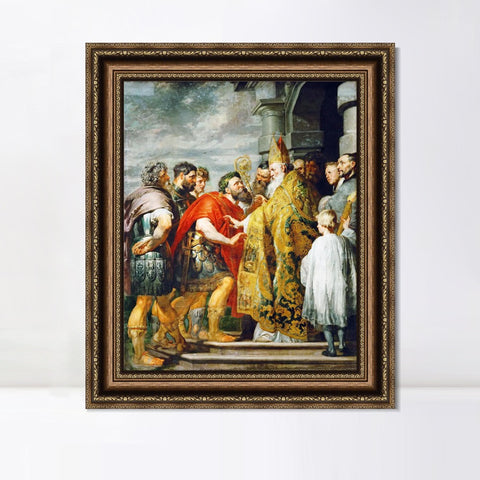 INVIN ART Framed Canvas Art Giclee Print Series#062 by Peter Paul Rubens Wall Art Living Room Home Office Decorations