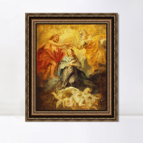INVIN ART Framed Canvas Art Giclee Print Series#064 by Peter Paul Rubens Wall Art Living Room Home Office Decorations