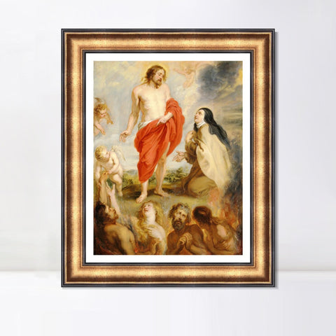 INVIN ART Framed Canvas Art Giclee Print Series#066 by Peter Paul Rubens Wall Art Living Room Home Office Decorations