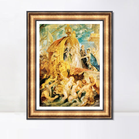 INVIN ART Framed Canvas Art Giclee Print Series#069 by Peter Paul Rubens Wall Art Living Room Home Office Decorations