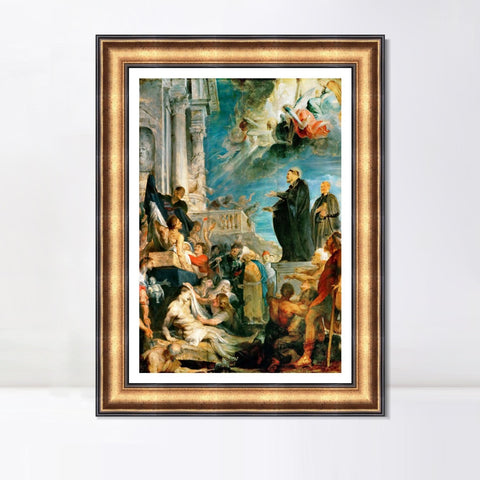 INVIN ART Framed Canvas Art Giclee Print Series#071 by Peter Paul Rubens Wall Art Living Room Home Office Decorations