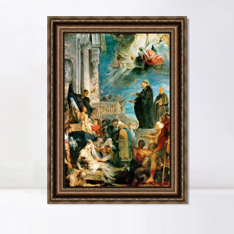 INVIN ART Framed Canvas Art Giclee Print Series#071 by Peter Paul Rubens Wall Art Living Room Home Office Decorations