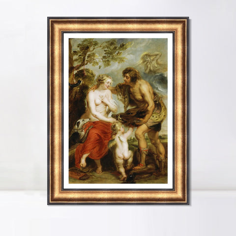 INVIN ART Framed Canvas Art Giclee Print Series#073 by Peter Paul Rubens Wall Art Living Room Home Office Decorations