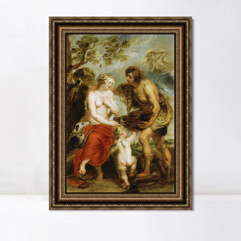 INVIN ART Framed Canvas Art Giclee Print Series#073 by Peter Paul Rubens Wall Art Living Room Home Office Decorations