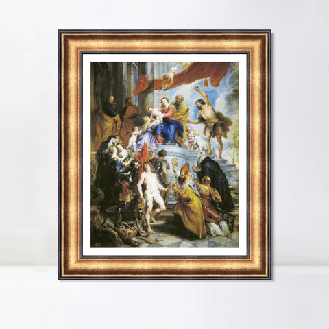 INVIN ART Framed Canvas Art Giclee Print Series#077 by Peter Paul Rubens Wall Art Living Room Home Office Decorations