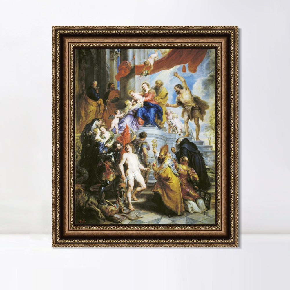 INVIN ART Framed Canvas Art Giclee Print Series#077 by Peter Paul Rubens Wall Art