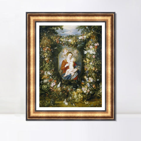 INVIN ART Framed Canvas Art Giclee Print Series#078 by Peter Paul Rubens Wall Art Living Room Home Office Decorations