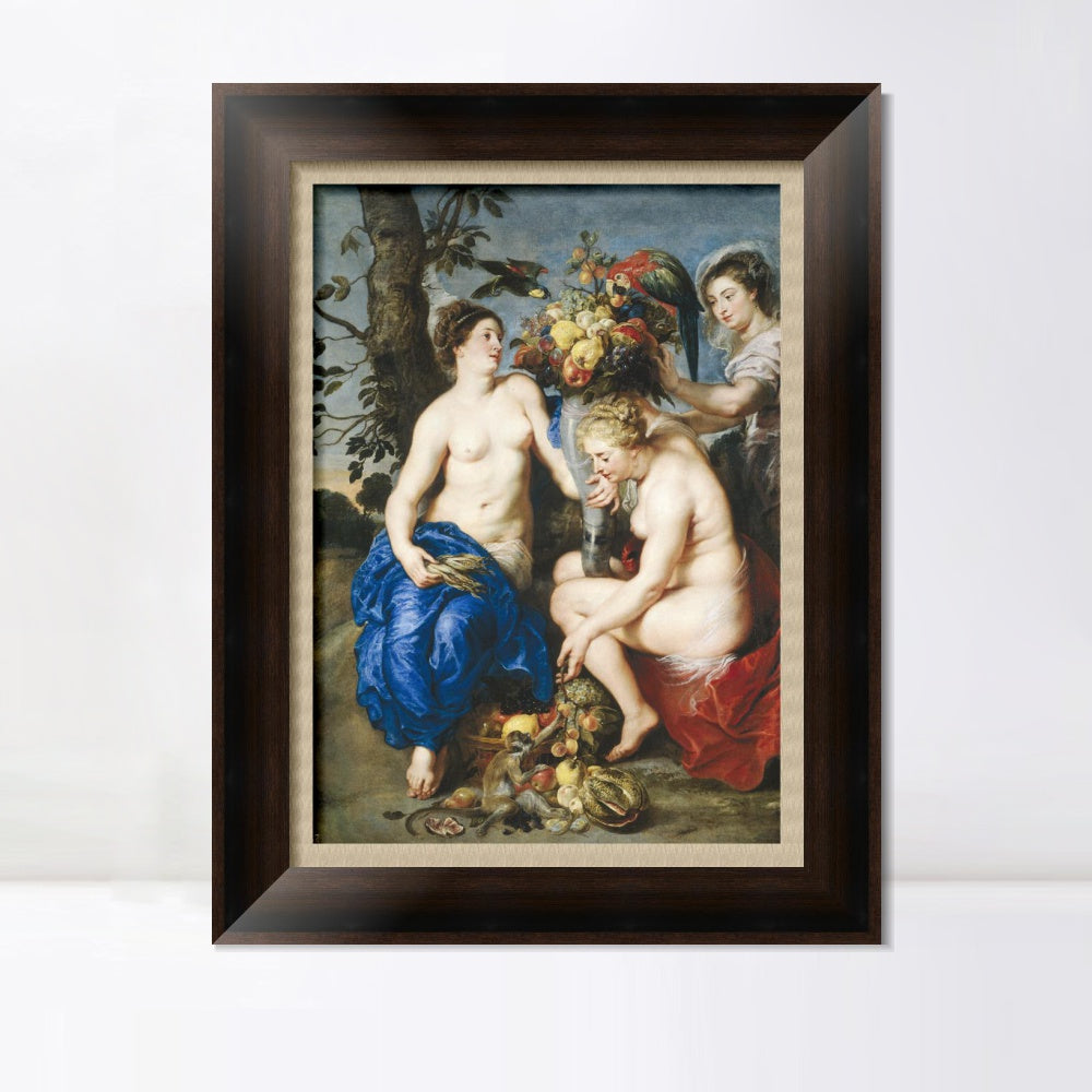 INVIN ART Framed Canvas Art Giclee Print Series#084 by Peter Paul Rubens Wall Art