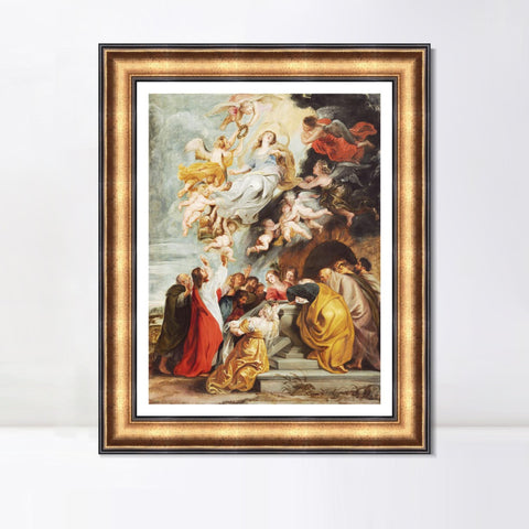 INVIN ART Framed Canvas Art Giclee Print Series#085 by Peter Paul Rubens Wall Art Living Room Home Office Decorations