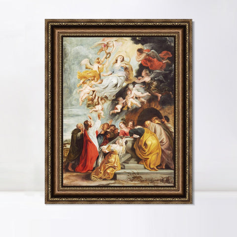 INVIN ART Framed Canvas Art Giclee Print Series#085 by Peter Paul Rubens Wall Art Living Room Home Office Decorations
