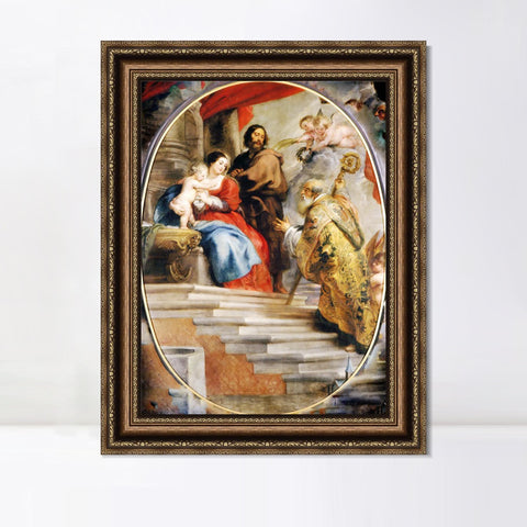 INVIN ART Framed Canvas Art Giclee Print Series#087 by Peter Paul Rubens Wall Art Living Room Home Office Decorations
