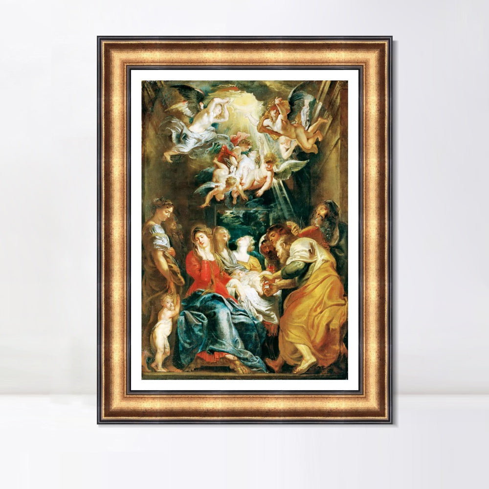 INVIN ART Framed Canvas Art Giclee Print Series#090 by Peter Paul Rubens Wall Art