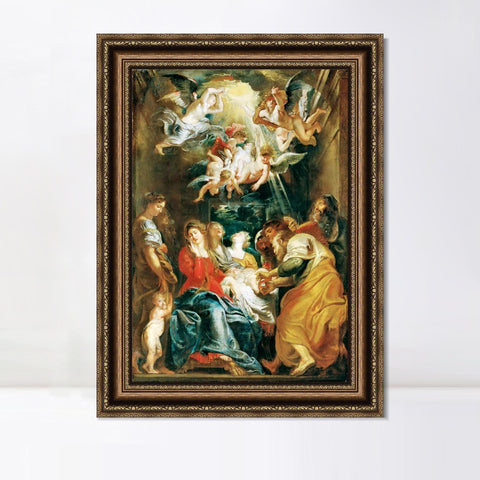 INVIN ART Framed Canvas Art Giclee Print Series#090 by Peter Paul Rubens Wall Art Living Room Home Office Decorations