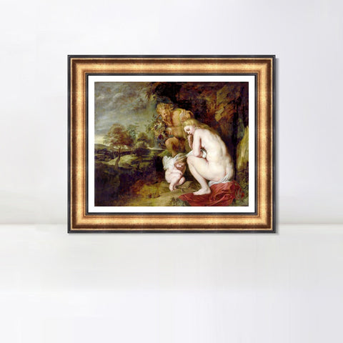 INVIN ART Framed Canvas Art Giclee Print Series#095 by Peter Paul Rubens Wall Art Living Room Home Office Decorations