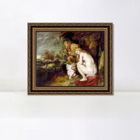 INVIN ART Framed Canvas Art Giclee Print Series#095 by Peter Paul Rubens Wall Art Living Room Home Office Decorations