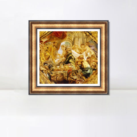 INVIN ART Framed Canvas Art Giclee Print Series#097 by Peter Paul Rubens Wall Art Living Room Home Office Decorations