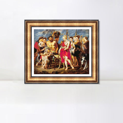 INVIN ART Framed Canvas Art Giclee Print Series#098 by Peter Paul Rubens Wall Art Living Room Home Office Decorations