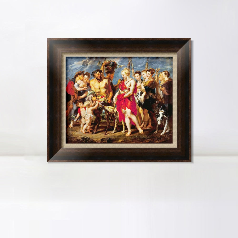 INVIN ART Framed Canvas Art Giclee Print Series#098 by Peter Paul Rubens Wall Art