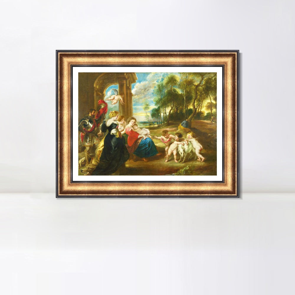INVIN ART Framed Canvas Art Giclee Print Series#103 by Peter Paul Rubens Wall Art