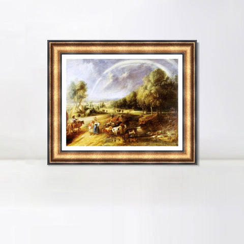 INVIN ART Framed Canvas Art Giclee Print Series#105 by Peter Paul Rubens Wall Art Living Room Home Office Decorations