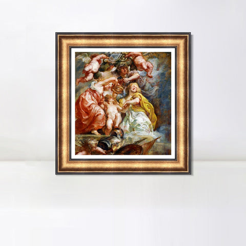 INVIN ART Framed Canvas Art Giclee Print Series#108 by Peter Paul Rubens Wall Art Living Room Home Office Decorations