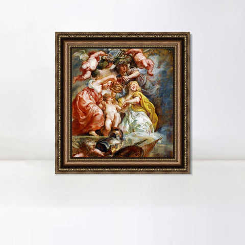 INVIN ART Framed Canvas Art Giclee Print Series#108 by Peter Paul Rubens Wall Art Living Room Home Office Decorations