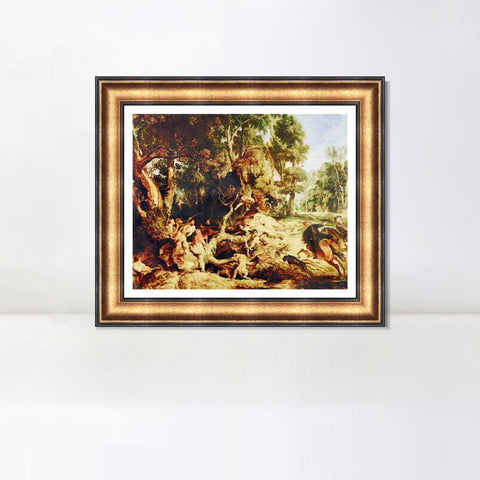 INVIN ART Framed Canvas Art Giclee Print Series#109 by Peter Paul Rubens Wall Art Living Room Home Office Decorations