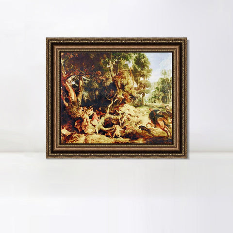 INVIN ART Framed Canvas Art Giclee Print Series#109 by Peter Paul Rubens Wall Art Living Room Home Office Decorations