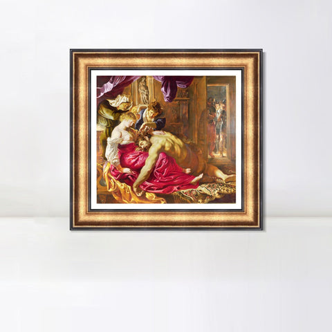 INVIN ART Framed Canvas Art Giclee Print Series#112 by Peter Paul Rubens Wall Art Living Room Home Office Decorations