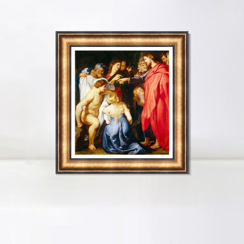 INVIN ART Framed Canvas Art Giclee Print Series#114 by Peter Paul Rubens Wall Art Living Room Home Office Decorations