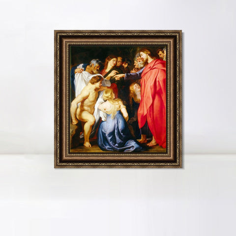 INVIN ART Framed Canvas Art Giclee Print Series#114 by Peter Paul Rubens Wall Art Living Room Home Office Decorations