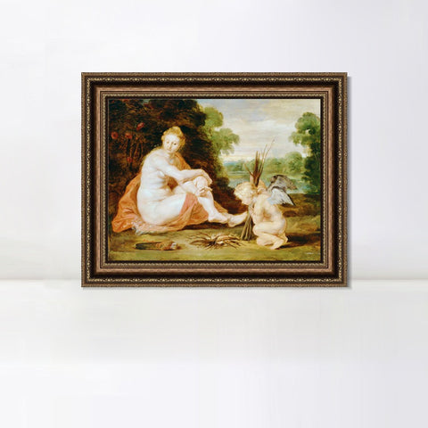 INVIN ART Framed Canvas Art Giclee Print Series#115 by Peter Paul Rubens Wall Art Living Room Home Office Decorations