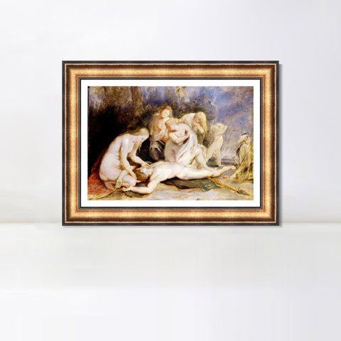 INVIN ART Framed Canvas Art Giclee Print Series#117 by Peter Paul Rubens Wall Art Living Room Home Office Decorations