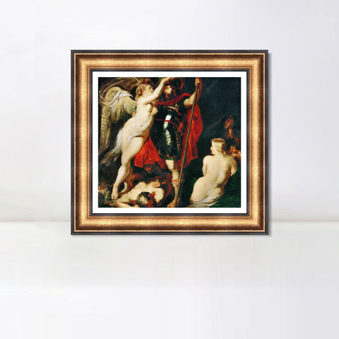 INVIN ART Framed Canvas Art Giclee Print Series#119 by Peter Paul Rubens Wall Art Living Room Home Office Decorations