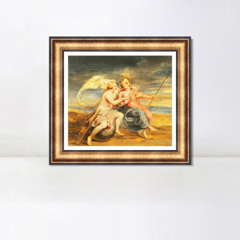 INVIN ART Framed Canvas Art Giclee Print Series#120 by Peter Paul Rubens Wall Art Living Room Home Office Decorations