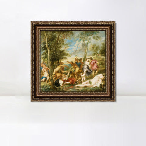 INVIN ART Framed Canvas Art Giclee Print Series#125 by Peter Paul Rubens Wall Art Living Room Home Office Decorations