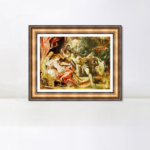 INVIN ART Framed Canvas Art Giclee Print Series#129 by Peter Paul Rubens Wall Art Living Room Home Office Decorations