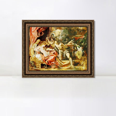 INVIN ART Framed Canvas Art Giclee Print Series#129 by Peter Paul Rubens Wall Art Living Room Home Office Decorations