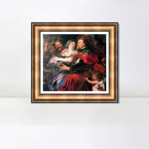 INVIN ART Framed Canvas Art Giclee Print Series#131 by Peter Paul Rubens Wall Art Living Room Home Office Decorations