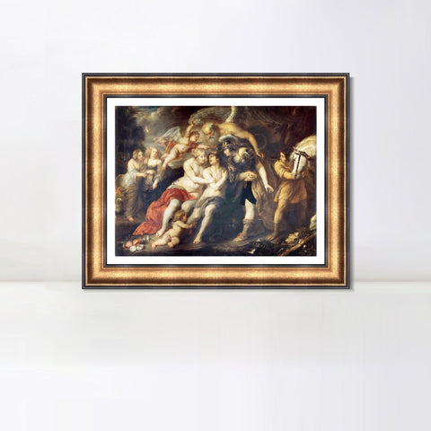 INVIN ART Framed Canvas Art Giclee Print Series#132 by Peter Paul Rubens Wall Art Living Room Home Office Decorations