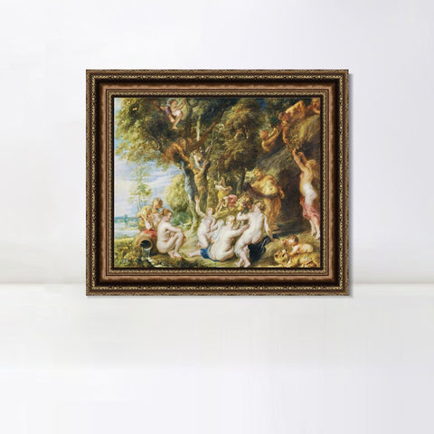 INVIN ART Framed Canvas Art Giclee Print Series#137 by Peter Paul Rubens Wall Art Living Room Home Office Decorations