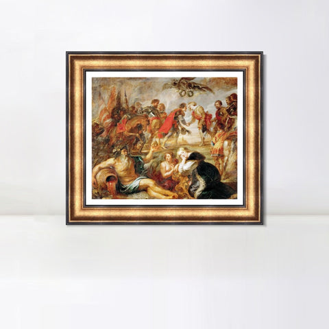 INVIN ART Framed Canvas Art Giclee Print Series#139 by Peter Paul Rubens Wall Art Living Room Home Office Decorations