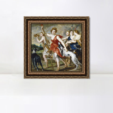 INVIN ART Framed Canvas Art Giclee Print Series#140 by Peter Paul Rubens Wall Art Living Room Home Office Decorations