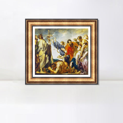 INVIN ART Framed Canvas Art Giclee Print Series#141 by Peter Paul Rubens Wall Art Living Room Home Office Decorations
