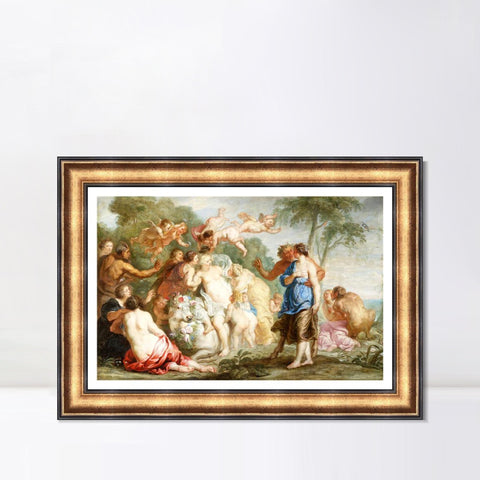 INVIN ART Framed Canvas Art Giclee Print Series#143 by Peter Paul Rubens Wall Art Living Room Home Office Decorations