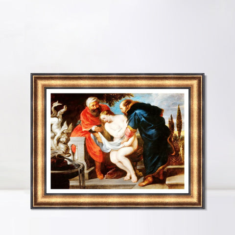 INVIN ART Framed Canvas Art Giclee Print Series#146 by Peter Paul Rubens Wall Art Living Room Home Office Decorations