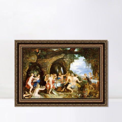 INVIN ART Framed Canvas Art Giclee Print Series#148 by Peter Paul Rubens Wall Art Living Room Home Office Decorations