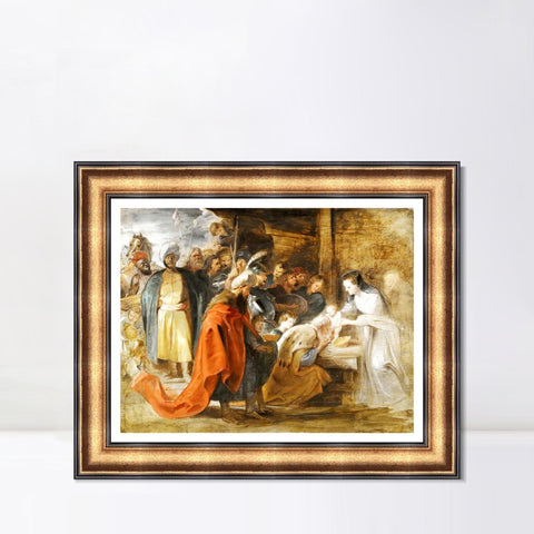 INVIN ART Framed Canvas Art Giclee Print Series#149 by Peter Paul Rubens Wall Art Living Room Home Office Decorations